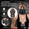 Leather Head Harness With Muzzle