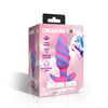 Unicorn Swirl Silicone Butt Plug - Med