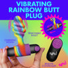 Vibrating Rainbow Butt Plug