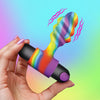 Vibrating Rainbow Butt Plug