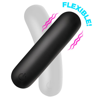 Flexible Silicone Bullet - Black