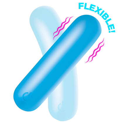 Flexible Silicone Bullet - Blue