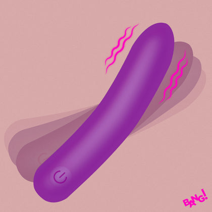 Tapered Flexible Silicone Bullet - Purple