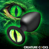 Creature Eye Green Eye Silicone Butt Plug - Medium