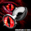 Sinister Eye Red Eye Metal Butt Plug - Large