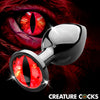 Sinister Eye Red Eye Metal Butt Plug - Medium