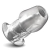 Dicked Clear Hollow Anal Plug - Medium