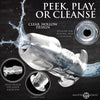 Dicked Clear Hollow Anal Plug - Medium