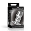 Dicked Clear Hollow Anal Plug - Small