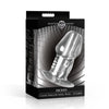 Dicked Clear Hollow Anal Plug - X-large