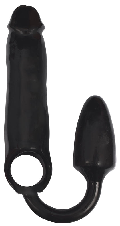 Xxxpander Sheath With Smooth Plug - Black