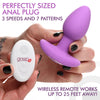 10x Pop Rocker Vibrating Silicone Plug With Remote -