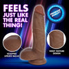 Jock Dark Bareskin Dildo With Balls - Inch