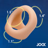 Jock Silicone Cock & Ball Ring - Light