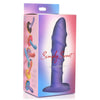 Swirl Silicone Purple Dildo