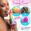 Phallic Rainbow Silicone Dildo