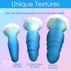 3 Piece Silicone Butt Plug Set - Blue