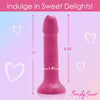 Metallic Silicone 7 Inch Dildo -