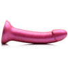 Metallic Silicone 7 Inch Dildo -