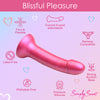 Metallic Silicone 7 Inch Dildo -