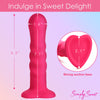 21x Vibrating Ribbed Silicone Dildo