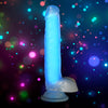 7 Inch Glow-in-the-dark Silicone Dildo With Balls