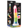 7 Inch Glow-in-the-dark Rainbow Silicone Dildo