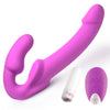 Candy Crush - Purple Vibrating Strapless Strap-on W/ Remote