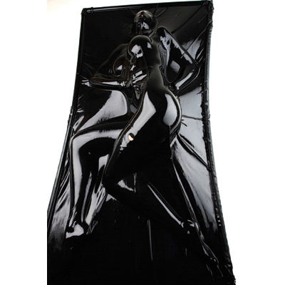 Extreme Black Latex Vacuum Bed