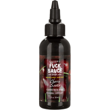 CalExotics Flavoured Water-Based Personal Lubricant - Fuck Sauce™ Cherry 2 fl. oz. - Unisex Oral Lubricant - Model FKS-101 - Red