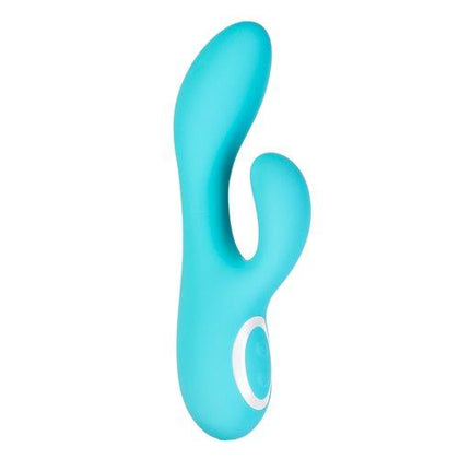 BMS Enterprises Wonderlust St. Tropez Silicone Dual Explorer Teal Blue Vibrating Rabbit Style G-Spot Vibrator (Model: 2024) for Women