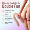 Dr Skin Plus - 16.5 Posable Double Dong - Beige 