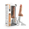 Blush Novelties Dr. Skin Silicone Dr. Hammer 7in Thrusting Dildo with Handle Beige - Vibrating Realistic Dildo for Advanced Female Stimulation