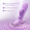 Blush Novelties Evelyn Purple Rabbit Vibrator BN43601 - Women's G-Spot Clit Stimulator - Adult Naughty Store