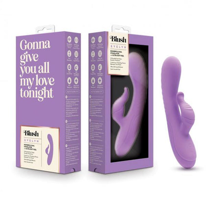 Blush Novelties Evelyn Purple Rabbit Vibrator BN43601 - Women's G-Spot Clit Stimulator