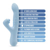 Blush Devin Blue Rabbit Vibrator BN46602 - Women's  G-Spot and Clitoral Stimulator in Elegant Blue - Adult Naughty Store