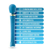 Blush Novelties Dianna BN72522 Teal Regal Wand Massager for Queens Teal Blue - Adult Naughty Store