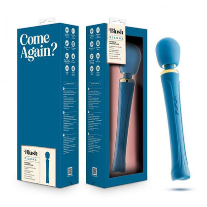 Blush Novelties Dianna BN72522 Teal Regal Wand Massager for Queens Teal Blue - Adult Naughty Store