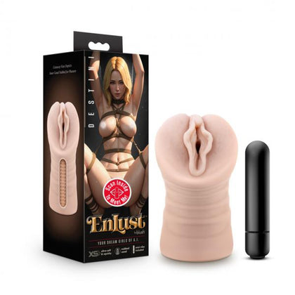 Blush Novelties EnLust Destini Vibrating Male Stroker BN73403 Beige - Ultimate Pleasure for Men in Beige