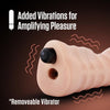 Blush Novelties Enlust Nicole Vibrating Stroker Beige - Male Vibrating Stroker BN73543 - For Men - Oral Sensation Simulation - Beige