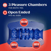 Blush Novelties Rize Turbine Self Lubricating Blue Male Pocket Stroker 2024 - Innovative Pleasure Enhancer in Blue
