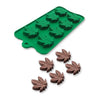 Little Genie Cannabis Silicone Pot Leaf Mold - Perfect for Creating Exquisite Cannabis-Shaped Chocolates, Candies, and Ice Shapes - Adult Naughty Store