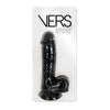 Rascal Toys Vers Liquid Silicone Suction Dildo - VERS Liquid Silicone Suction Dildo with Steel Weighted Motion Balls Encased - Female - Anal/P-Spot Stimulator - Black - Adult Naughty Store