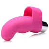 Curve Novelties Gossip G-Thrill Finger Vibe Magenta Pink - Powerful G-Spot Ribbed Mini Vibrator for Women