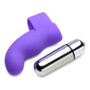 Curve Novelties Gossip G-Thrill Finger Vibe Violet - Mini Ribbed G-Spot Finger Vibrator for Women's Pleasure