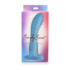Simply Sweet Ribbed Silicone Dildo Blue - CN-11-0413-48: A Sensational Pleasure Toy for All Genders and Mind-Blowing Stimulation