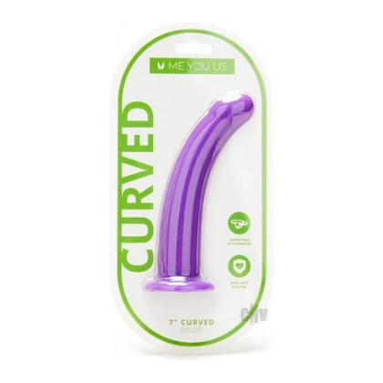 Myu Curved Silicone Dildo 7 Purple