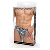 Banana Cabana Bikini Md/lg Blk/wht