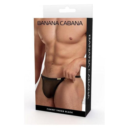 Banana Cabana Gstring Mesh Lg/xl Black