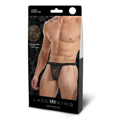 Lace King Lace Gstring S/m Blk